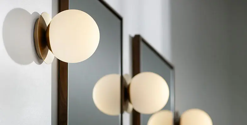 globe shaped vanity lighting